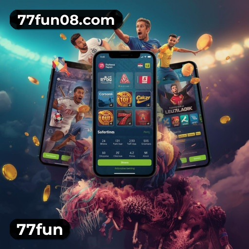 Aplicativo móvel 77fun para iOS e Android